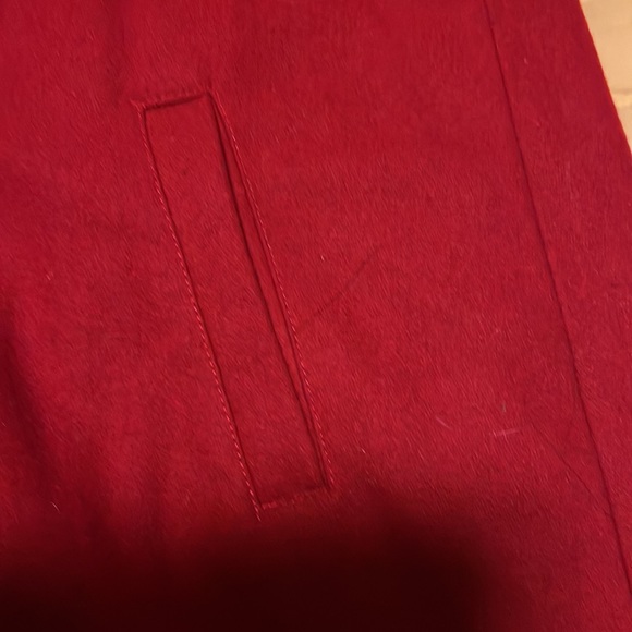 Little red riding hood esque toggle coat jacket fur lined hooded - Picture 5 of 6